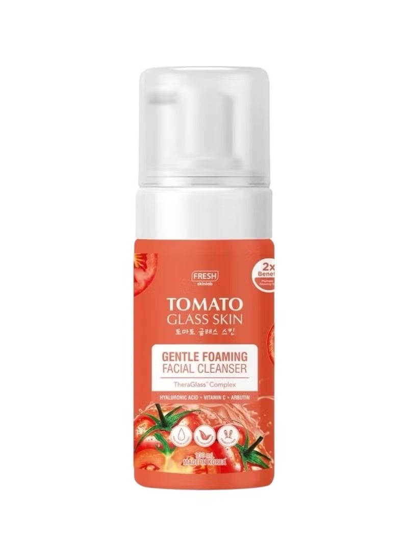 Fresh tomato glass skin gentle foaming facial cleanser 100ml